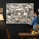 Texas Longhorn Cow Farmhouse Animals Wall Art Canvas Print - by MyGreatCanvas | Canvas Wall Art Prints | Photo Prints & Wall Decor