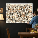 American Elk Wall Art Canvas Print - Abstract Deer Animal by MyGreatCanvas | Canvas Wall Art Prints | Photo Prints & Wall Decor