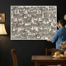 Abstract Zebra Wall Art Canvas Print for Farmhouse Decor by MyGreatCanvas | Canvas Wall Art Prints | Photo Prints & Wall Decor