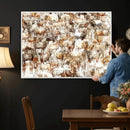 Farmhouse Bighorn Sheep Wall Art Canvas Print - Abstract by MyGreatCanvas | Canvas Wall Art Prints | Photo Prints & Wall Decor