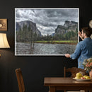 Yosemite Valley River Wall Art Canvas Print, Granite Cliffs by MyGreatCanvas | Canvas Wall Art Prints | Photo Prints & Wall Decor