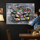 Graffiti Cube Abstract Street Art Wall Art Canvas Print by MyGreatCanvas | Canvas Wall Art Prints | Photo Prints & Wall Decor