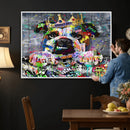Graffiti Dog Wall Art Decor for Teen Bedroom - Abstract by MyGreatCanvas | Canvas Wall Art Prints | Photo Prints & Wall Decor