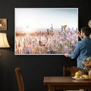 Lavender Field Wall Art Canvas Print, Butterfly Floral by MyGreatCanvas | Canvas Wall Art Prints | Photo Prints & Wall Decor