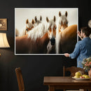 Wild Horse Herd Wall Art Canvas Print, Natural Horse by MyGreatCanvas | Canvas Wall Art Prints | Photo Prints & Wall Decor