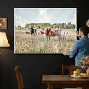Texas Longhorn Cattle Wall Art Canvas Print: Western Ranch by MyGreatCanvas | Canvas Wall Art Prints | Photo Prints & Wall Decor