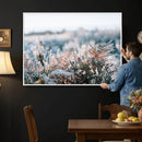 Frosted Fern Wall Art Canvas Print, Soft Winter Botanical by MyGreatCanvas | Canvas Wall Art Prints | Photo Prints & Wall Decor