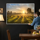 Sheep Wall Art Canvas Print – Rural Farm Animal Artwork by MyGreatCanvas | Canvas Wall Art Prints | Photo Prints & Wall Decor
