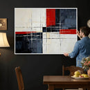 Navy Red Abstract Wall Art Canvas Print, Modern Luxury by MyGreatCanvas | Canvas Wall Art Prints | Photo Prints & Wall Decor