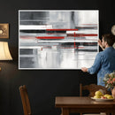 Gray Red Abstract Wall Art Canvas Print, Modern Abstract by MyGreatCanvas | Canvas Wall Art Prints | Photo Prints & Wall Decor