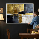 Gold Navy Abstract Wall Art Canvas Print, Modern Luxury by MyGreatCanvas | Canvas Wall Art Prints | Photo Prints & Wall Decor