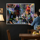 Graffiti Baseball Player Street Art Wall Art Canvas Print by MyGreatCanvas | Canvas Wall Art Prints | Photo Prints & Wall Decor