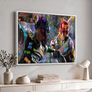 Graffiti Baseball Player Street Art Wall Art Canvas Print