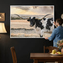 Texas Longhorn Bull Rustic Wall Art Canvas Print by MyGreatCanvas | Canvas Wall Art Prints | Photo Prints & Wall Decor