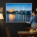 Washington DC Wall Art Canvas Print – Lincoln Memorial Night by MyGreatCanvas | Canvas Wall Art Prints | Photo Prints & Wall Decor