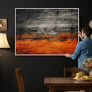 Black Orange Abstract Wall Art Canvas Print Modern Textured by MyGreatCanvas | Canvas Wall Art Prints | Photo Prints & Wall Decor