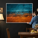Teal Orange Abstract Wall Art Canvas Print Modern Large by MyGreatCanvas | Canvas Wall Art Prints | Photo Prints & Wall Decor