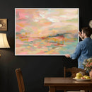 Abstract Pastel Landscape Wall Art Canvas Print – Soft Pink by MyGreatCanvas | Canvas Wall Art Prints | Photo Prints & Wall Decor