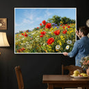 Wildflower Meadow Wall Art Canvas Print – Colorful Poppy and by MyGreatCanvas | Canvas Wall Art Prints | Photo Prints & Wall Decor