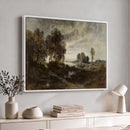 Adolf Dressler Landscape of the Oder River Wall Art Canvas