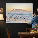 Seagulls Over Ocean Wall Art Canvas Print – Coastal Beach by MyGreatCanvas | Canvas Wall Art Prints | Photo Prints & Wall Decor