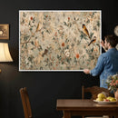 Vintage Birds and Flowers Wall Art Canvas Print, Botanical by MyGreatCanvas | Canvas Wall Art Prints | Photo Prints & Wall Decor