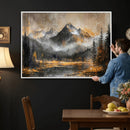 Mountain Lake Canvas Wall Art — Rustic Forest Landscape by MyGreatCanvas | Canvas Wall Art Prints | Photo Prints & Wall Decor