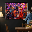 Jazz Band Canvas Wall Art — Jazz Club Singer Saxophone Print by MyGreatCanvas | Canvas Wall Art Prints | Photo Prints & Wall Decor