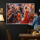 Jazz Band Canvas Wall Art — Jazz Club Singer Saxophone Print by MyGreatCanvas | Canvas Wall Art Prints | Photo Prints & Wall Decor