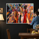 African American Jazz Singer Canvas Art — Red Dress Black by MyGreatCanvas | Canvas Wall Art Prints | Photo Prints & Wall Decor