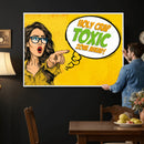 Pop Art Print Bathroom Sign Wall Art Canvas Print — Funny by MyGreatCanvas | Canvas Wall Art Prints | Photo Prints & Wall Decor