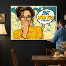 Pop Art Print Bathroom Sign Wall Art Canvas Print — Funny by MyGreatCanvas | Canvas Wall Art Prints | Photo Prints & Wall Decor