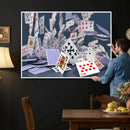 Playing Cards Canvas Wall Art | Casino Game Room Decor, by MyGreatCanvas | Canvas Wall Art Prints | Photo Prints & Wall Decor