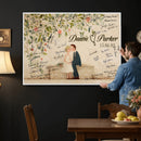 Wedding Guest Book Alternative Wall Art Canvas Print, Personalized Wedding Signature Poster, Custom Couple Photo Guestbook Canvas by MyGreatCanvas | Canvas Wall Art Prints | Photo Prints & Wall Decor