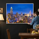 Charlotte Skyline Canvas Wall Art Print – North Carolina Cityscape Photography Print by MyGreatCanvas | Canvas Wall Art Prints | Photo Prints & Wall Decor