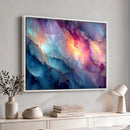 Colorful Abstract Canvas Wall Art Print, Vibrant Popup Color Art Print