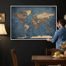 World Map Canvas Wall Art Canvas Print by MyGreatCanvas | Canvas Wall Art Prints | Photo Prints & Wall Decor