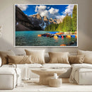 Moraine Lake 3-Panel Wall Art, Majestic Mountain and Lake by MyGreatCanvas | Canvas Wall Art Prints | Photo Prints & Wall Decor