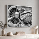 Vintage Antique Airplane Wall Art Canvas Print