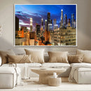 Los Angeles Night Wall Art Canvas Print