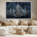 Dark Chandelier Wall Art Canvas Print by MyGreatCanvas | Canvas Wall Art Prints | Photo Prints & Wall Decor