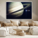 Framed Saturn Wall Art Canvas Print