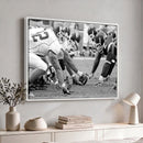 American Football Player Wall Art Canvas Print