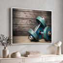 Dambell and Sport Wall Art Canvas Print