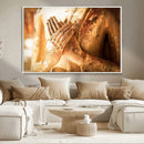 Buddha Statue Hands Wall Art Canvas Print by MyGreatCanvas | Canvas Wall Art Prints | Photo Prints & Wall Decor