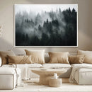 Foggy Forest Wall Art Canvas Print | 3 Panel Large Misty by MyGreatCanvas | Canvas Wall Art Prints | Photo Prints & Wall Decor