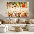 Kitchen Spice on the Table Wall Art, Kitchen Spice Wall Art by MyGreatCanvas | Canvas Wall Art Prints | Photo Prints & Wall Decor