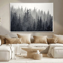 Misty Forest Canvas Wall Art – Monochrome Triptych Pine Tree by MyGreatCanvas | Canvas Wall Art Prints | Photo Prints & Wall Decor