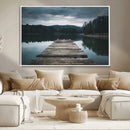 Wooden Bridge Near Lake Wall Art Canvas Print by MyGreatCanvas | Canvas Wall Art Prints | Photo Prints & Wall Decor
