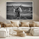Fluffy Cattle Wall Art Print, Highland Cow Canvas, Framed by MyGreatCanvas | Canvas Wall Art Prints | Photo Prints & Wall Decor